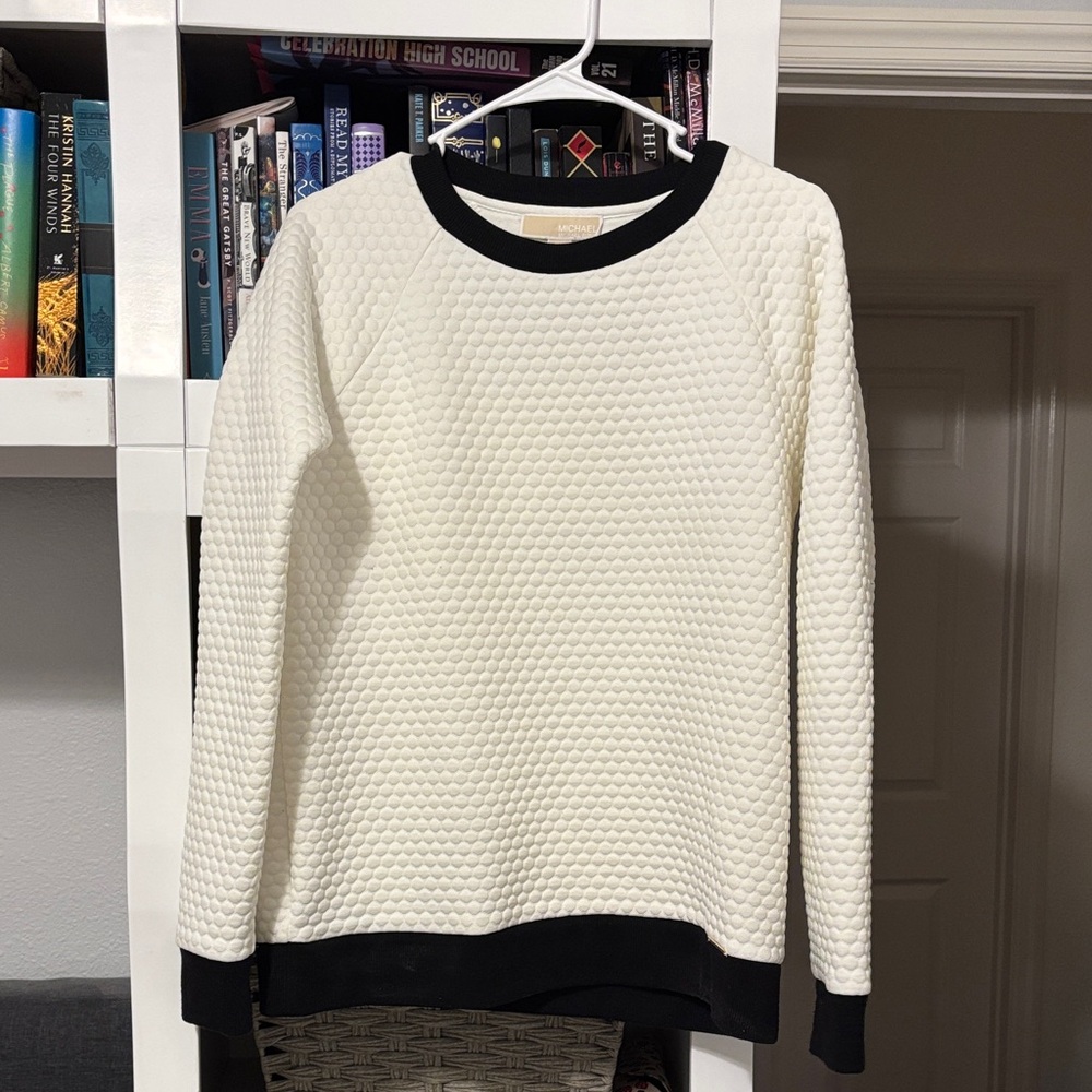 Cream and Black Sweater